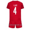 Conjunto (Camiseta+Pantalón Corto) Dinamarca Simon Kjaer 4 Primera Equipación Mundial 2022 - Niño